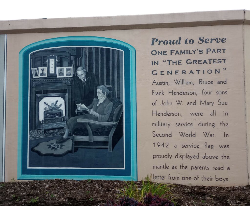 PROUD TO SERVE WAR MEMORIAL MURAL