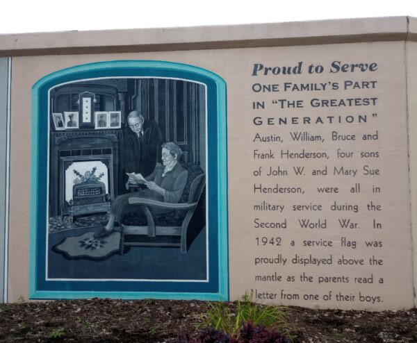 PROUD TO SERVE WAR MEMORIAL MURAL