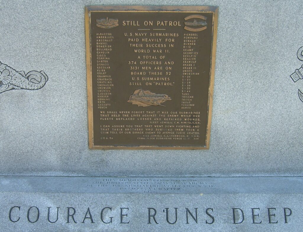 ANNAPOLIS STILL ON PATROL WAR MEMORIAL PLAQUE