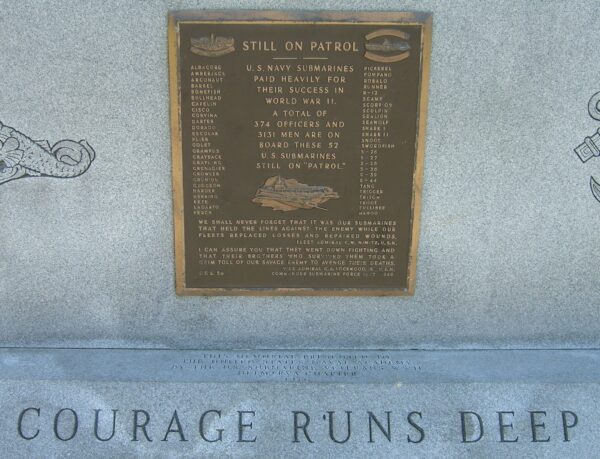 ANNAPOLIS STILL ON PATROL WAR MEMORIAL PLAQUE