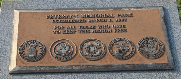 WASHINGTON, NC VETERANS MEMORIAL PARK PLAQUE