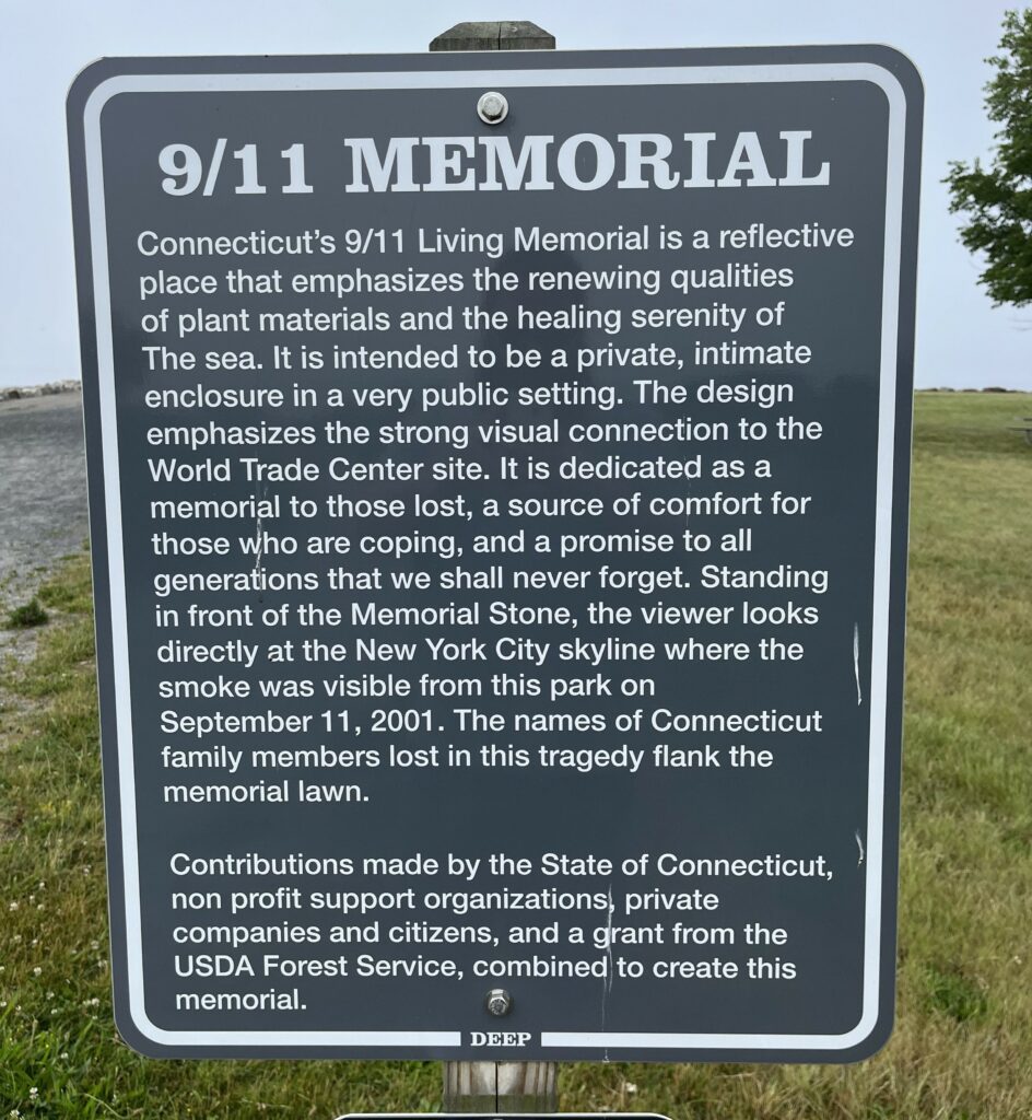CONNECTICUT’S 9/11 LIVING MEMORIAL MARKER