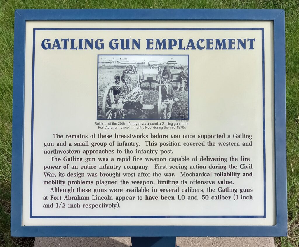 GATLING GUN EMPLACEMENT MEMORIAL PLAQUE