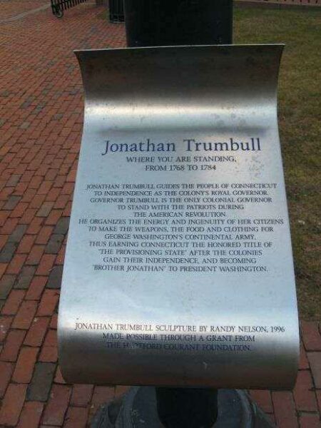 JONATHAN TRUMBALL MEMORIAL PLAQUE