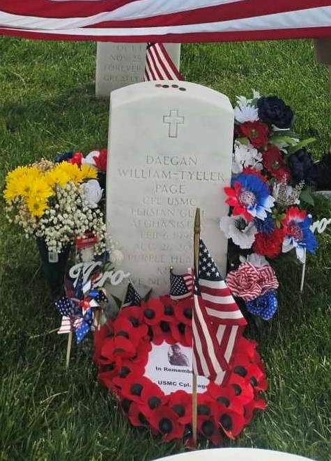 DAEGAN WILLIAM-TYELER WAR MEMORIAL CEMETERY STONE