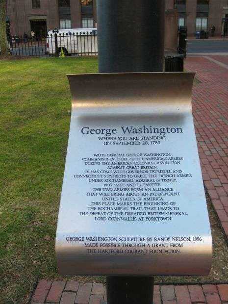 GEORGE WASHINGTON REVOLUTIONARY WAR MEMORIAL PLAQUE