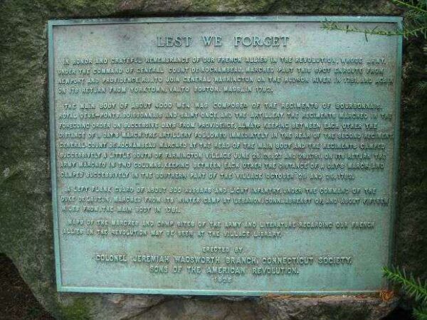 LEST WE FORGET REVOLUTIONARY WAR MEMORIAL