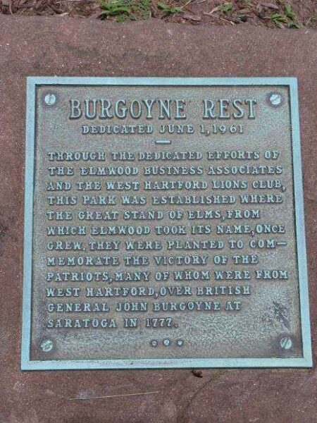 BURGOYNE REST MEMORIAL PLAQUE