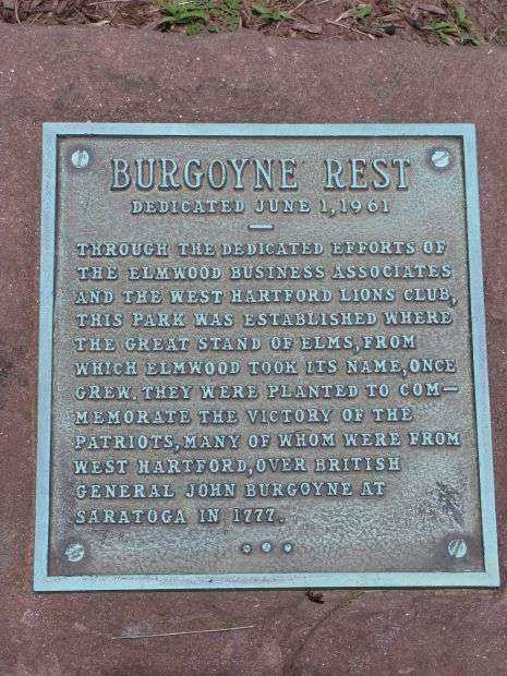 BURGOYNE REST MEMORIAL PLAQUE