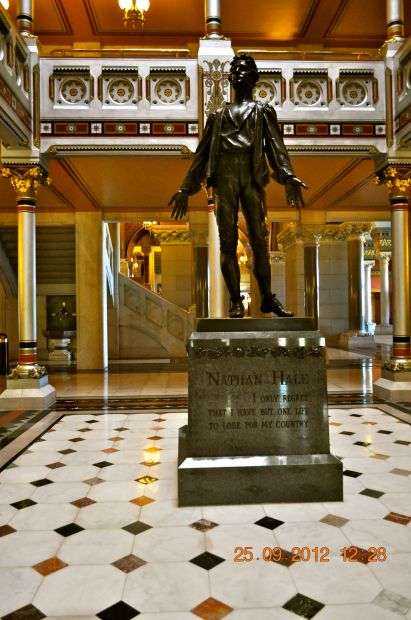 HARTFORD’S NATHAN HALE MEMORIAL