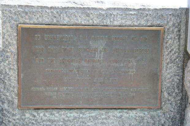 BATTLE OF WESTPORT WAR MEMORIAL CANNON PLAQUE