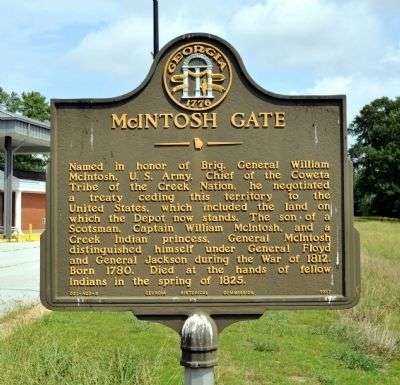 MCINTOSH GATE MEMORIAL MARKER
