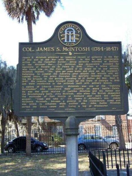 COL. JAMES S. MCINTOSH MEMORIAL MARKER