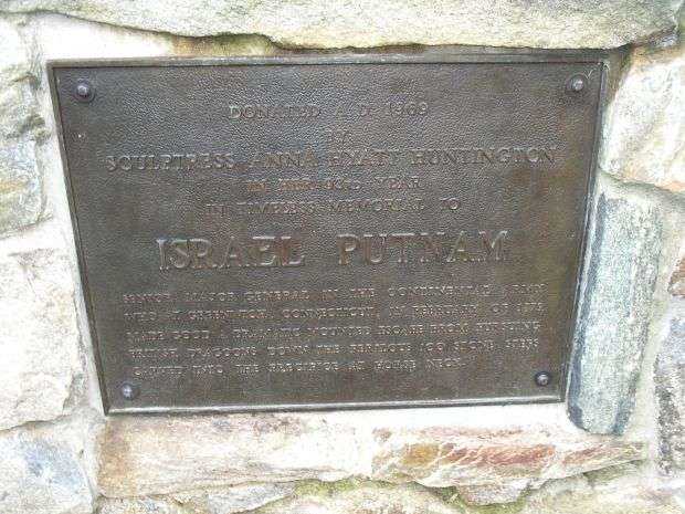 MAJOR GENERAL ISRAEL PUTNAM MEMORIAL PLAQUE