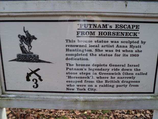 “PUTNAM’S ESCAPE FROM HORSENECK” MEMORIAL PLAQUE