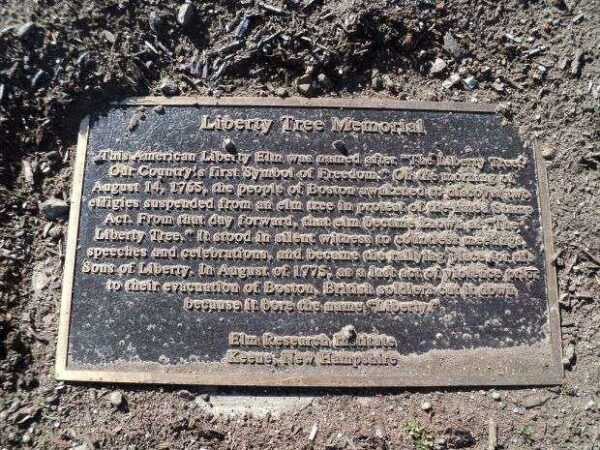 NORWALK LIBERTY TREE MEMORIAL PLAQUE