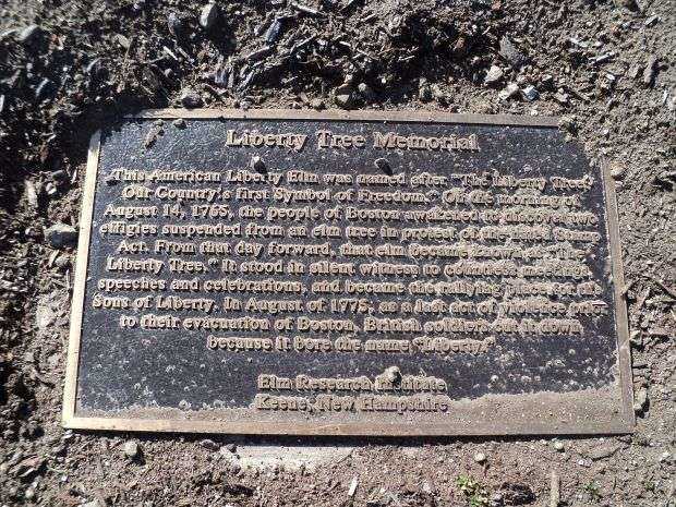 NORWALK LIBERTY TREE MEMORIAL PLAQUE
