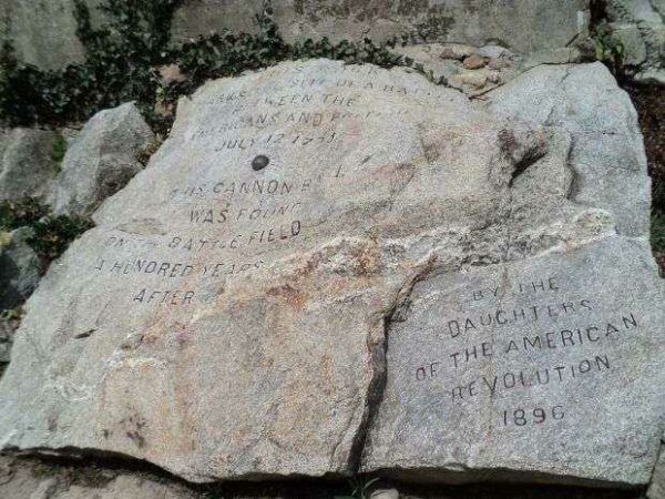 BATTLE OF FLAX HILL CANNONBALL MEMORIAL