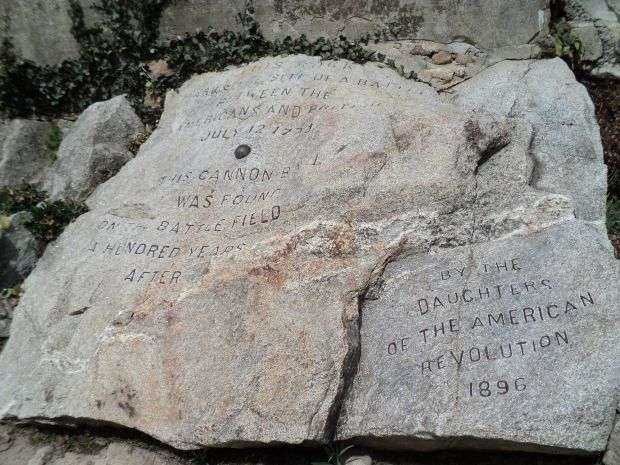 BATTLE OF FLAX HILL CANNONBALL MEMORIAL