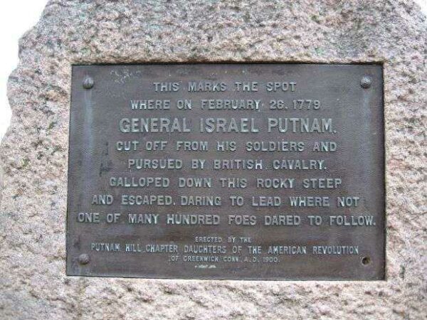 GENERAL ISRAEL PUTNAM WAR MEMORIAL PLAQUE