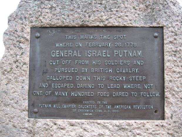 GENERAL ISRAEL PUTNAM WAR MEMORIAL PLAQUE