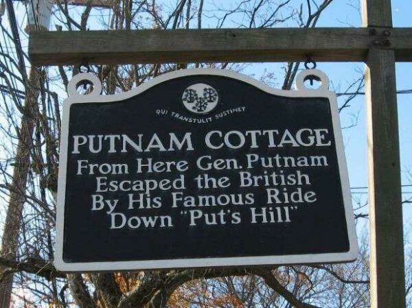 PUTNAM COTTAGE REVOLUTIONARY WAR MEMORIAL MARKER