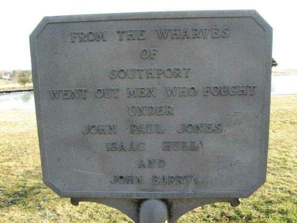 ISAAC HULL AND JOHN BARRY REVOLUTIONARY WAR MEMORIAL MARKER
