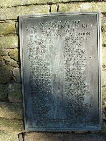 GREENFIELD HILL REVOLUTIONARY WAR MEMORIAL
