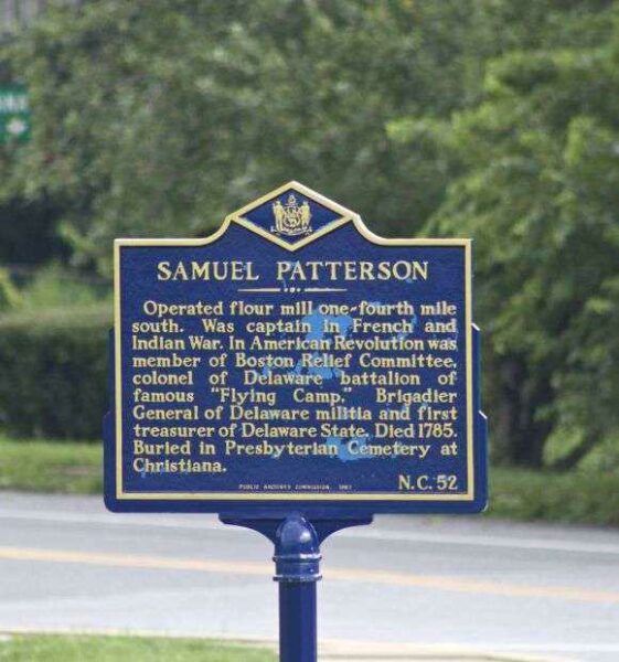 SAMUEL PATTERSON REVOLUTIONARY WAR MEMORIAL MARKER