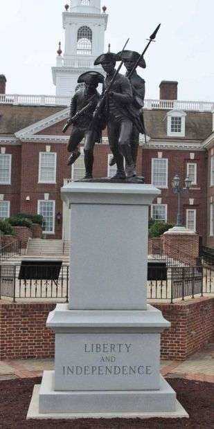 THE DELAWARE CONTINENTALS MEMORIAL FRONT