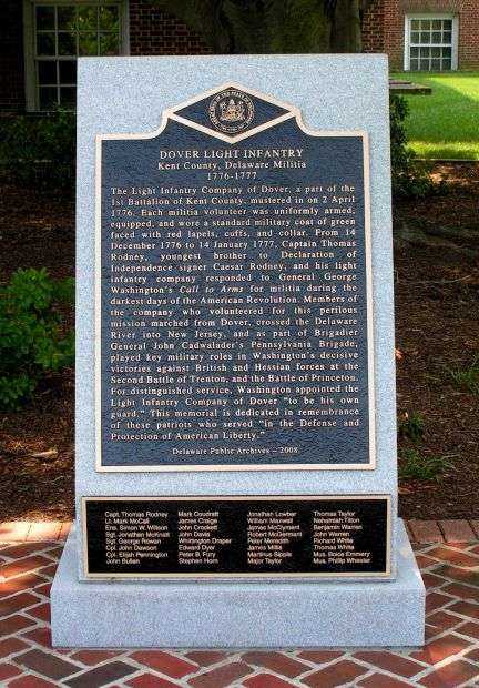 DOVER LIGHT INFANTRY REVOLUTIONARY WAR MEMORIAL