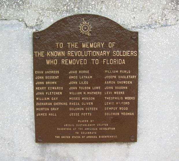 REVOLUTIONARY WAR SOLDIERS MEMORIAL PLAQUE