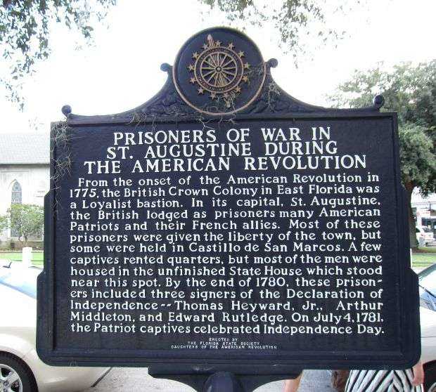 PRISONERS OF REVOLUTIONARY WAR MEMORIAL MARKER