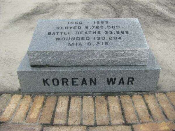 FORT MEADE VETERANS MEMORIAL KOREAN WAR STONE