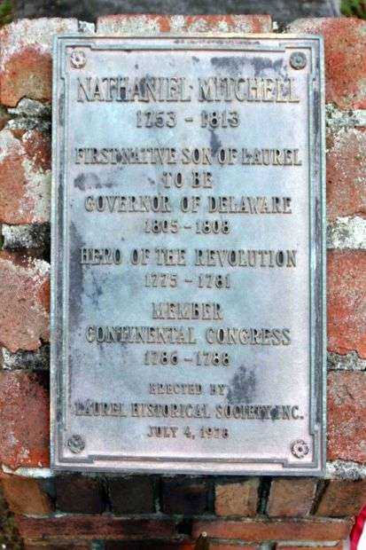 NATHANIEL MITCHELL REVOLUTIONARY WAR MEMORIAL PLAQUE A