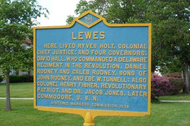 LEWES REVOLUTIONARY WAR MEMORIAL MARKER