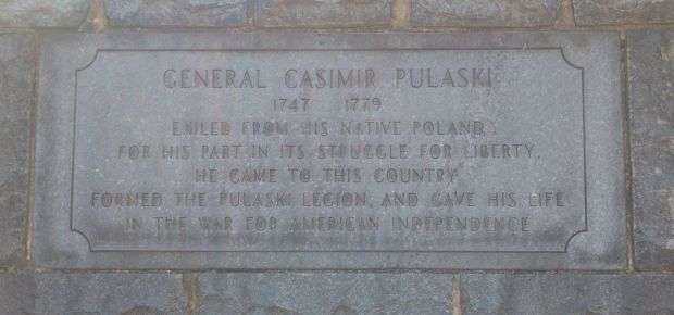 GENERAL CASIMIR PULASKI MEMORIAL STONE
