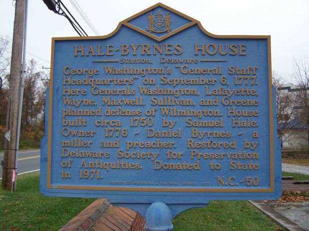 HALE-BYRNES HOUSE WAR MEMORIAL MARKER