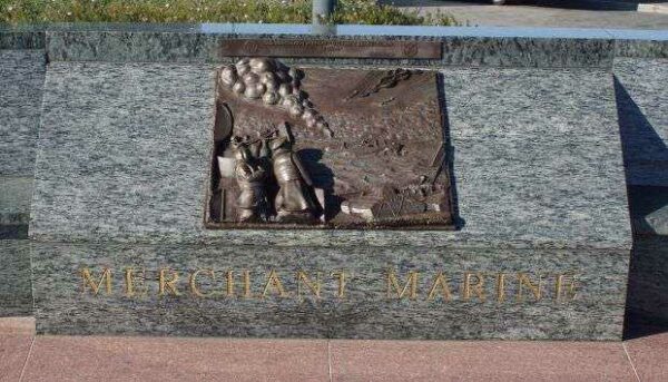 THE LONE SAILOR MEMORIAL MERCHANT MARINE PLAQUE