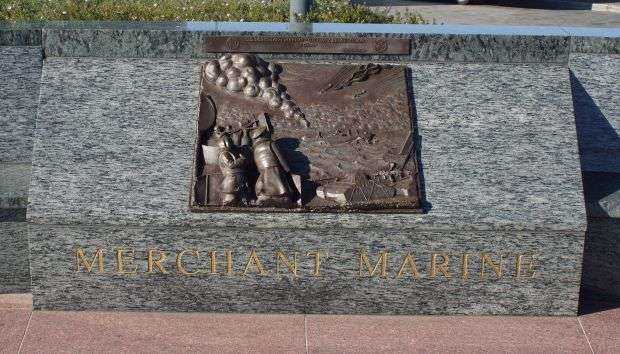THE LONE SAILOR MEMORIAL MERCHANT MARINE PLAQUE