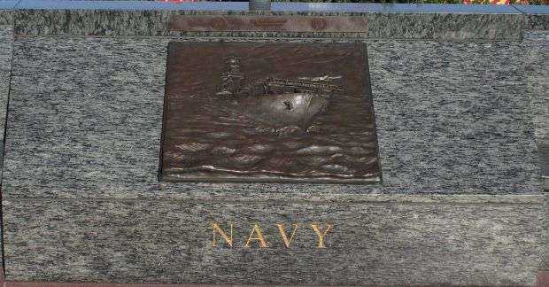 THE LONE SAILOR MEMORIAL NAVY PLAQUE