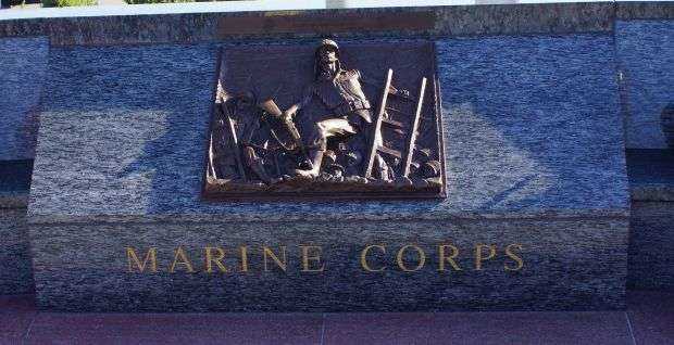 THE LONE SAILOR MEMORIAL MARINE CORPS PLAQUE