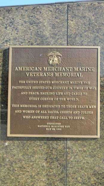 AMERICAN MERCHANT MARINE VETERANS MEMORIAL PLAQUE