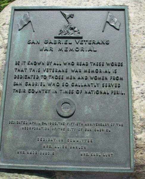 SAN GABRIEL VETERANS WAR MEMORIAL