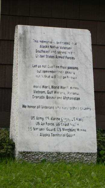 ALASKA NATIVE VETERANS MEMORIAL STONE