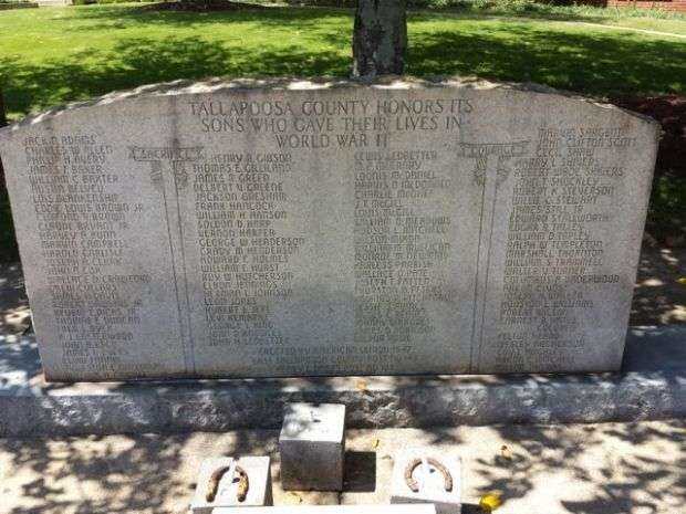 TALLAPOOSA COUNTY WORLD WAR II MEMORIAL