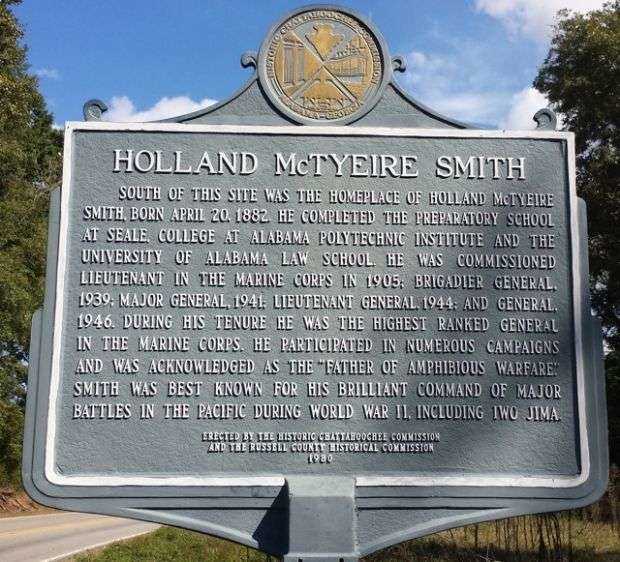 HOLLAND MCTYEIRE SMITH MEMORIAL MARKER FRONT