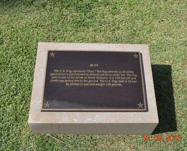 MADISON COUNTY MEMORIAL FOUNTAINS DUTY PLAQUE