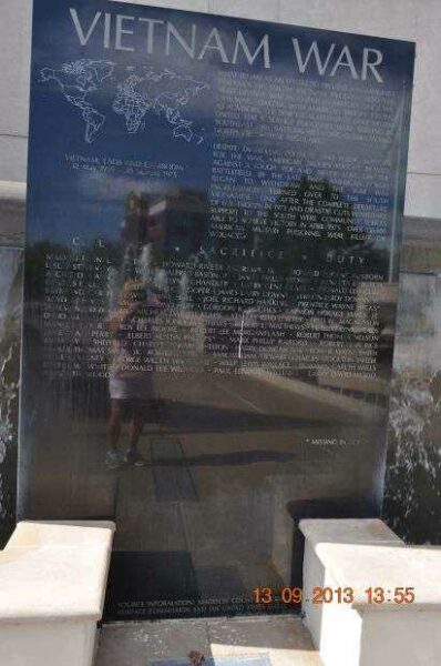 MADISON COUNTY MEMORIAL FOUNTAINS VIETNAM WAR PLAQUE