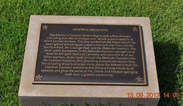 MADISON COUNTY MEMORIAL FOUNTAINS PLAQUE